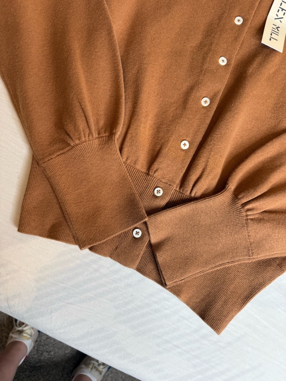 Alex Mill Brown Button-Up Knit Cardigan - Picture 2 of 3